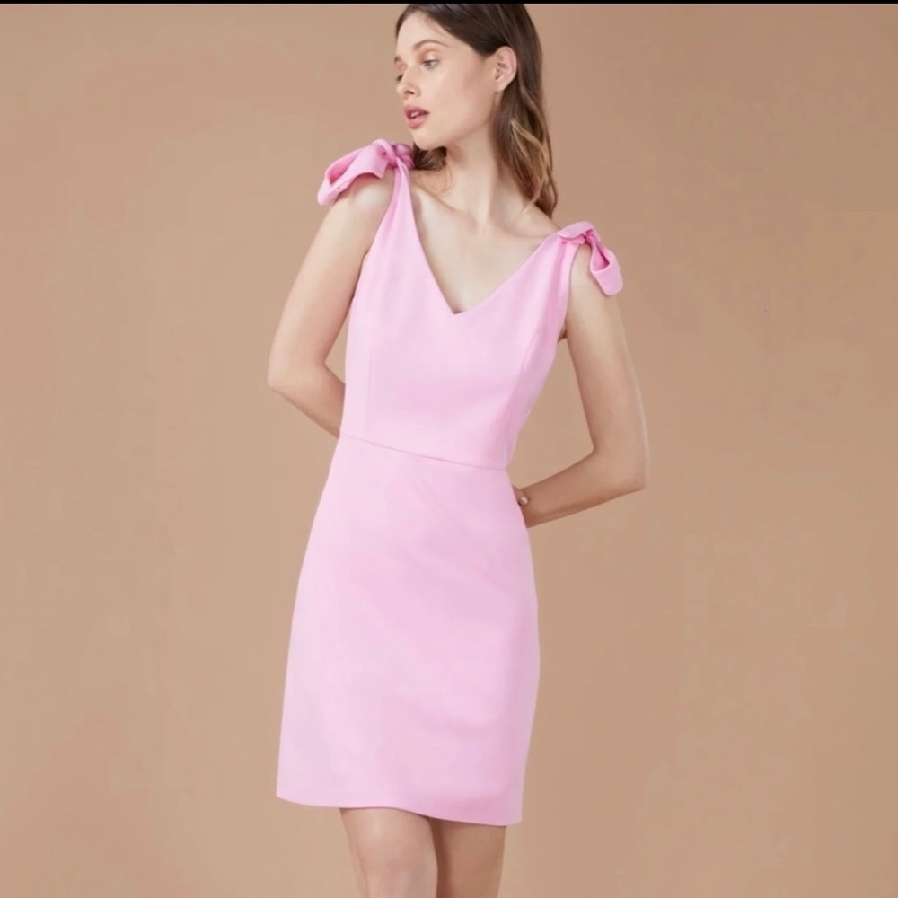 BCBGeneration Liam Tie-Sleeve Adjustable Mini Dress